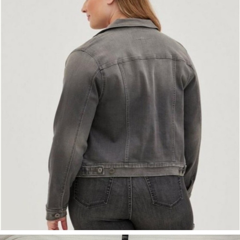 Torrid Super Soft Grey Jean Jacket - Picture 2 of 4